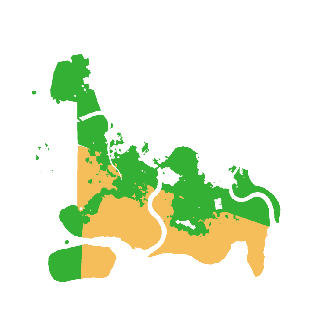 Biome Rust Map: Procedural Map, Size: 3000, Seed: 1582195202