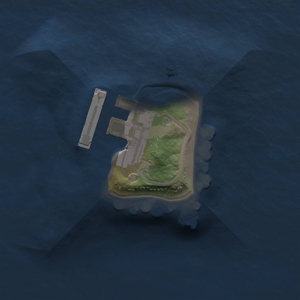 Rust Map: Procedural Map, Size: 1000, Seed: 27645, 2 Monuments