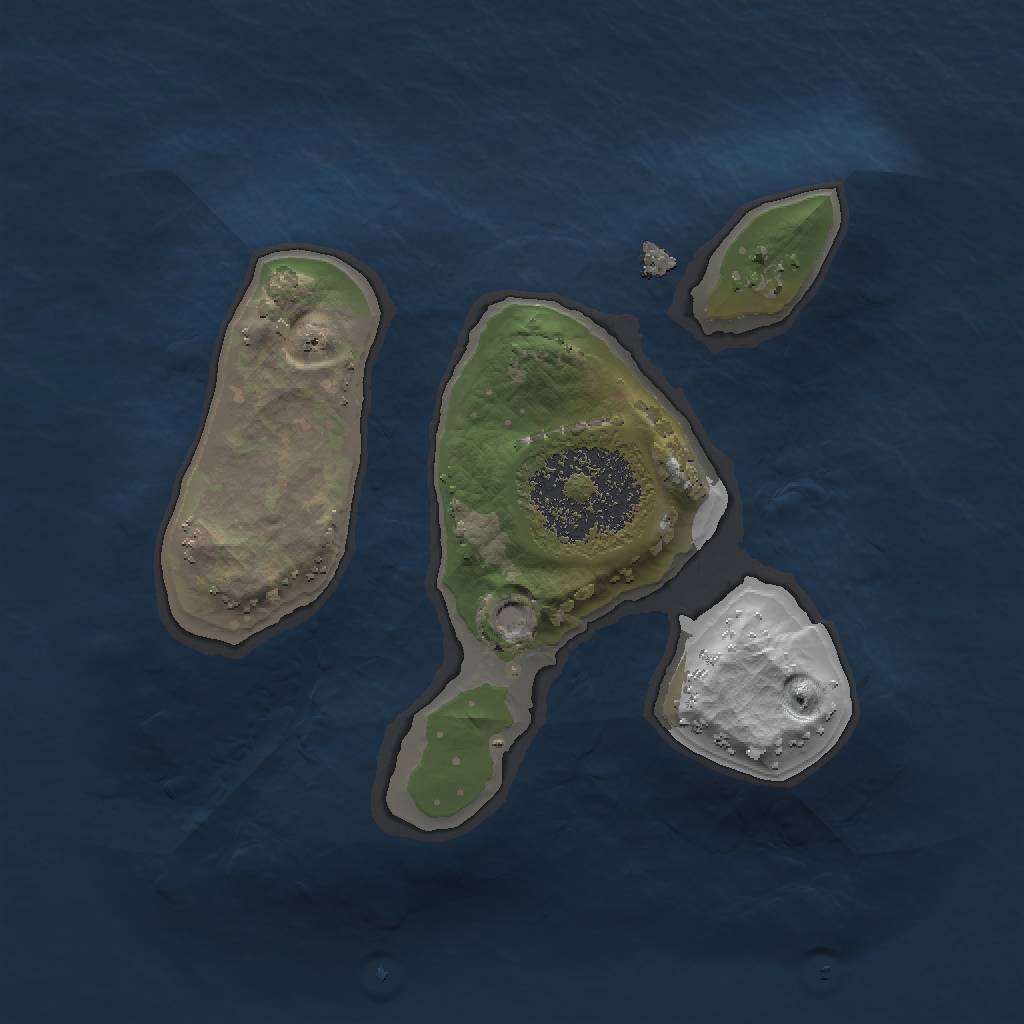 Rust Map: Procedural Map, Size: 1500, Seed: 1801983524, 2 Monuments