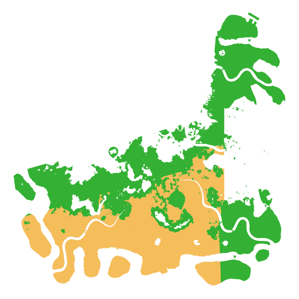 Biome Rust Map: Procedural Map, Size: 5000, Seed: 15337