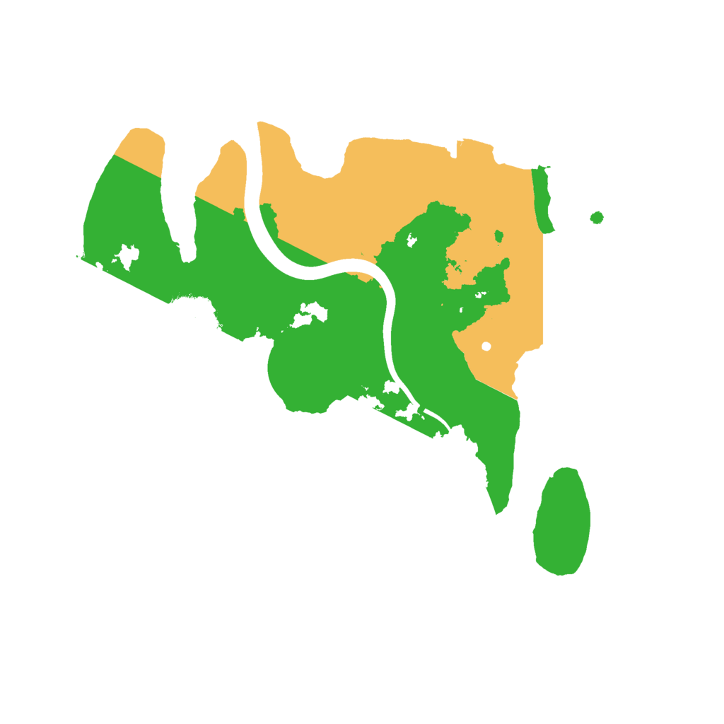 Biome Rust Map: Procedural Map, Size: 2300, Seed: 3