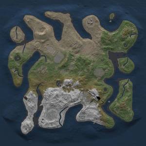 Thumbnail Rust Map: Procedural Map, Size: 3500, Seed: 522567083, 14 Monuments