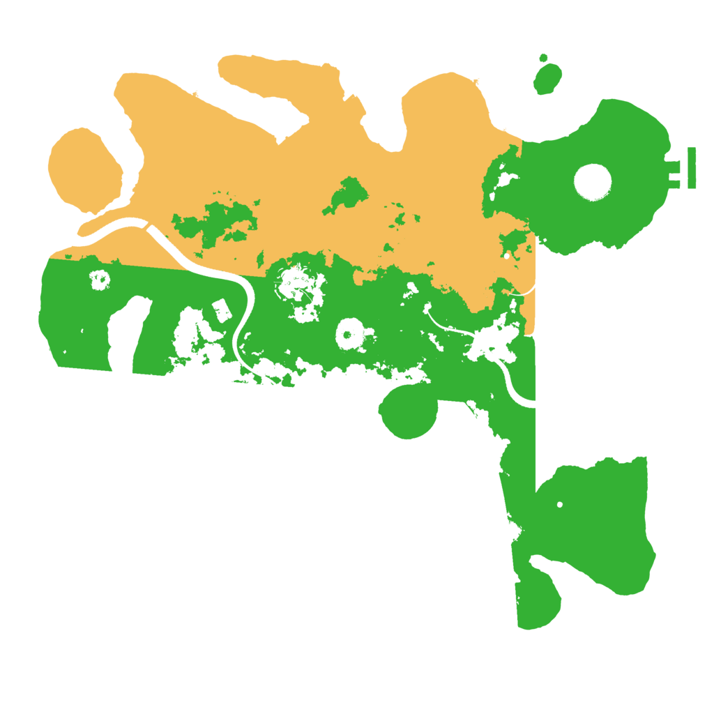 Biome Rust Map: Procedural Map, Size: 3500, Seed: 522567083