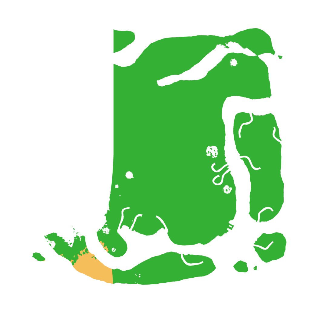 Biome Rust Map: Procedural Map, Size: 3800, Seed: 12107