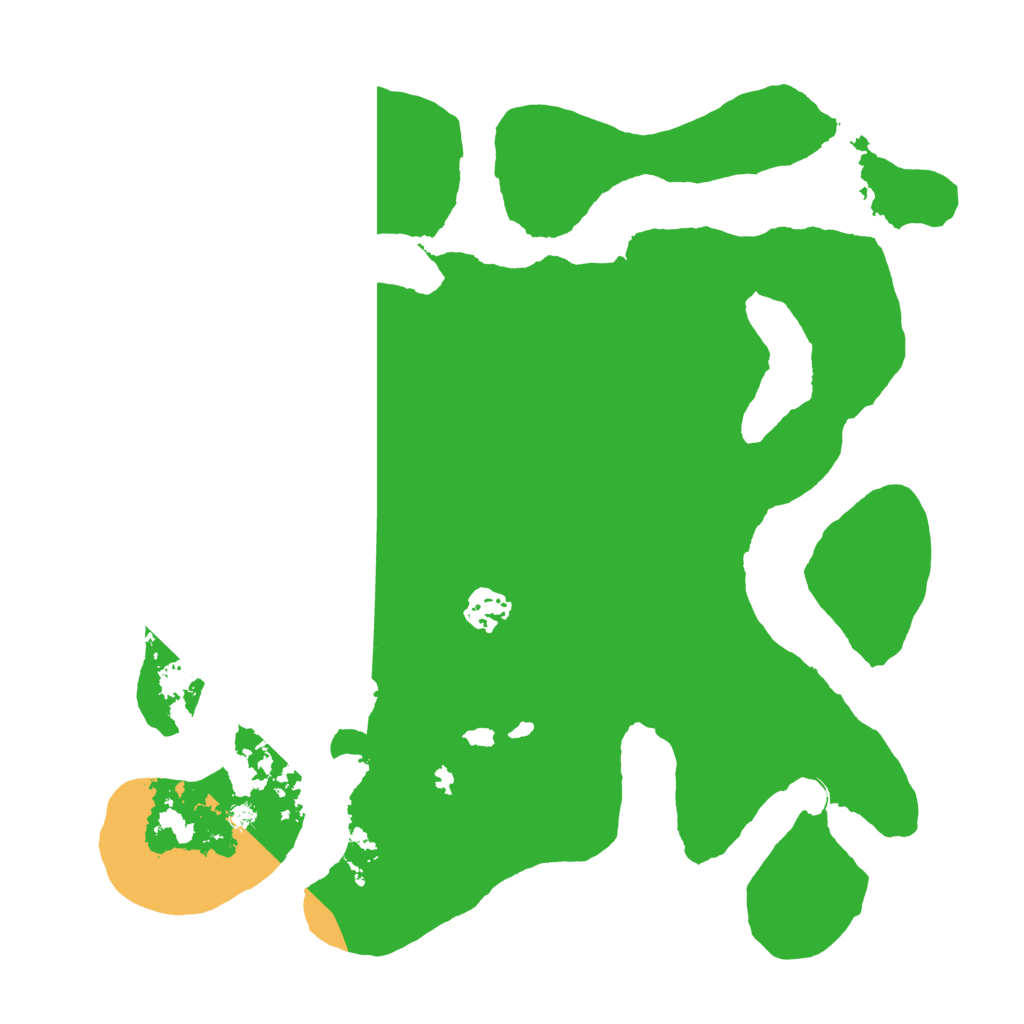 Biome Rust Map: Barren, Size: 3500, Seed: 154611712