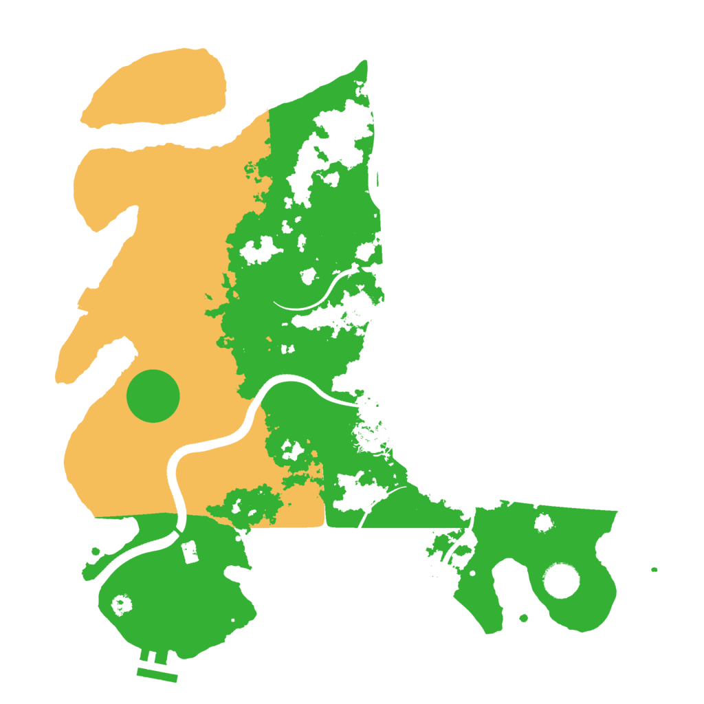 Biome Rust Map: Procedural Map, Size: 3500, Seed: 1911659008