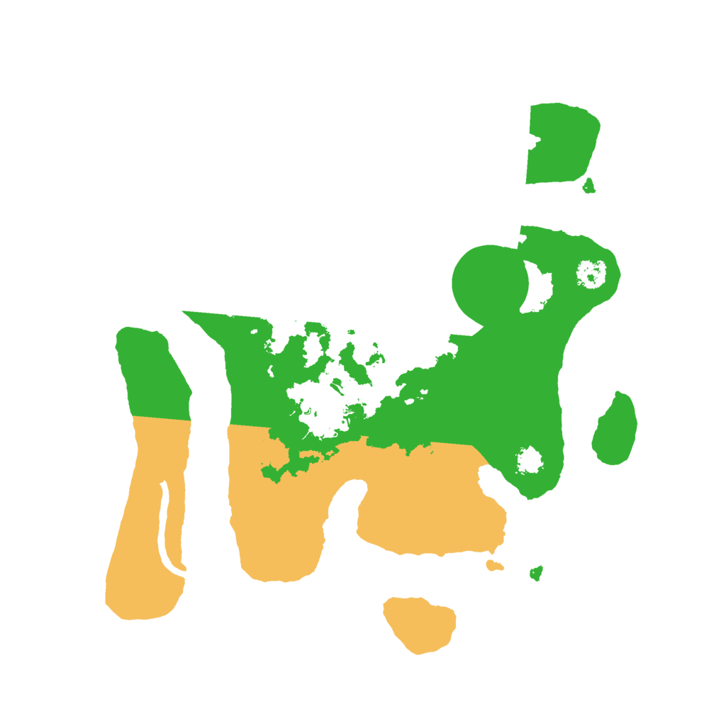 Biome Rust Map: Procedural Map, Size: 2500, Seed: 10220721