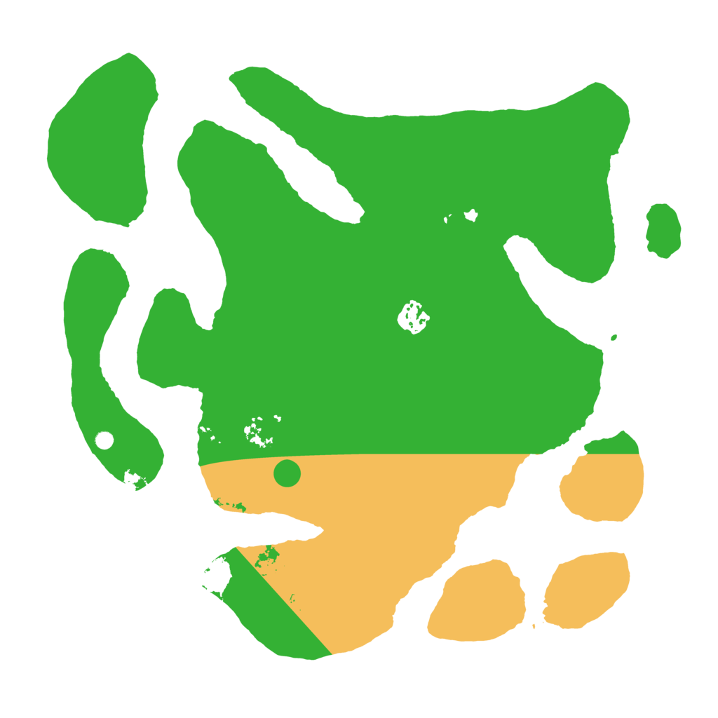 Biome Rust Map: Barren, Size: 3500, Seed: 2085405184