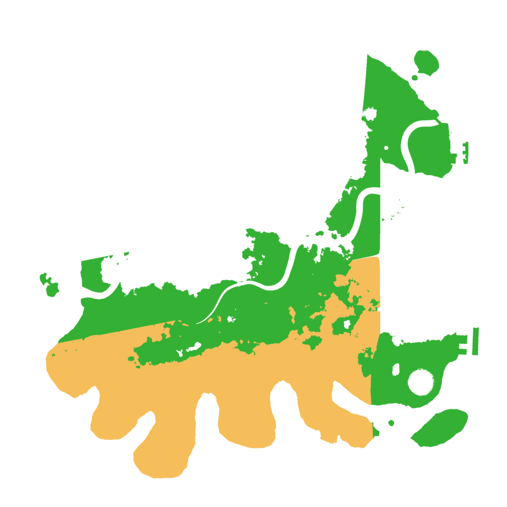 Biome Rust Map: Procedural Map, Size: 3500, Seed: 187705