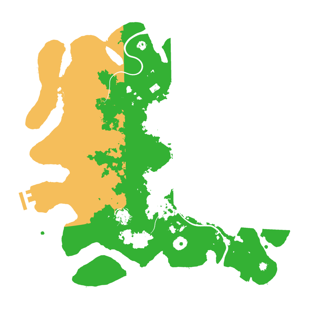 Biome Rust Map: Procedural Map, Size: 3500, Seed: 909595