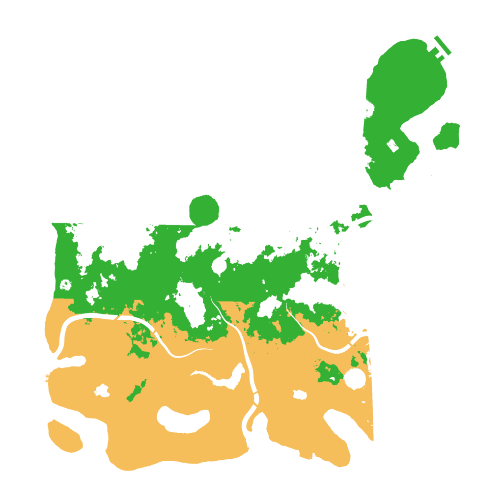 Biome Rust Map: Procedural Map, Size: 4500, Seed: 651055142