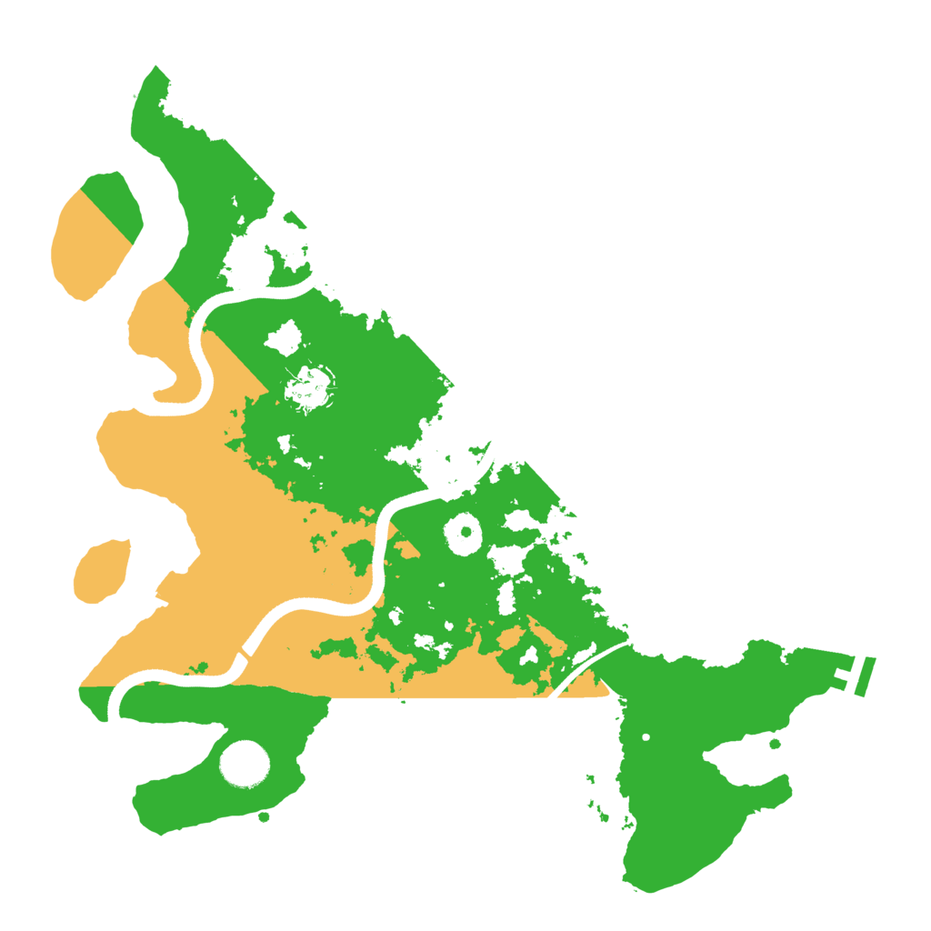 Biome Rust Map: Procedural Map, Size: 3500, Seed: 45444