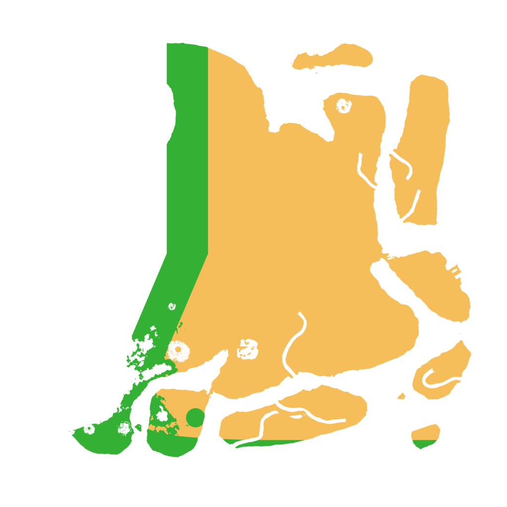 Biome Rust Map: Procedural Map, Size: 3500, Seed: 946597321