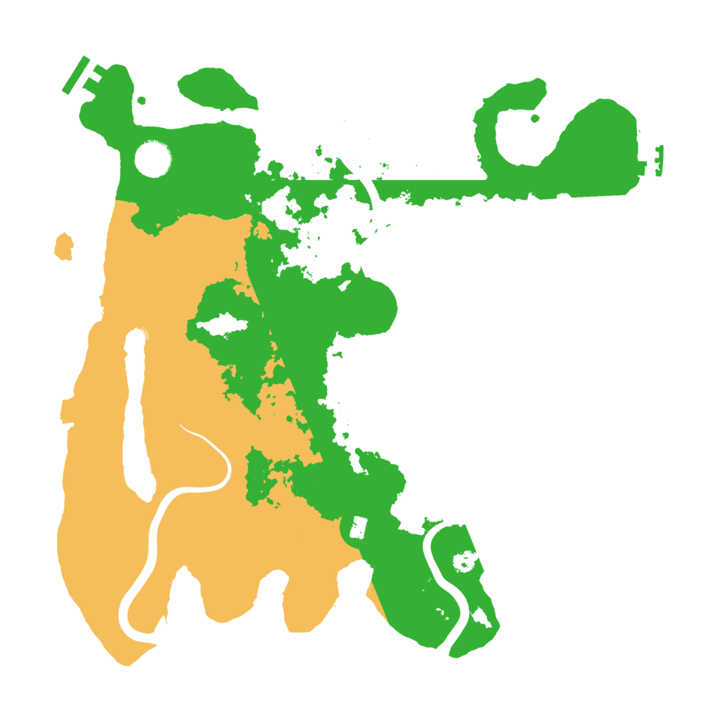 Biome Rust Map: Procedural Map, Size: 3500, Seed: 1439125072