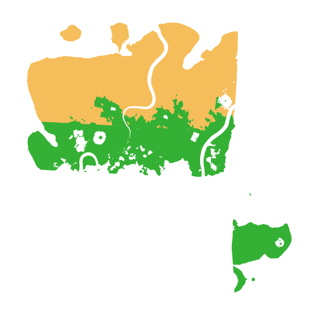 Biome Rust Map: Procedural Map, Size: 3700, Seed: 77777777