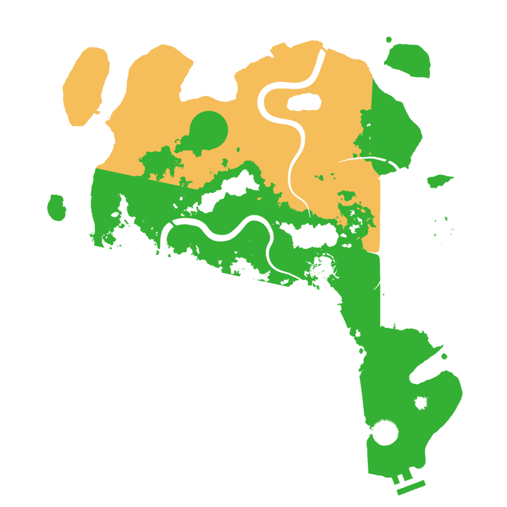 Biome Rust Map: Procedural Map, Size: 3500, Seed: 78465556