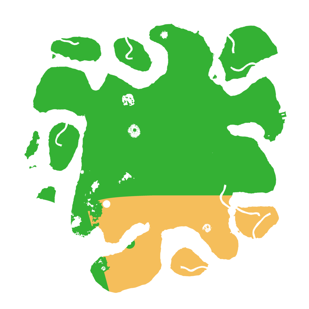 Biome Rust Map: Procedural Map, Size: 3700, Seed: 138081