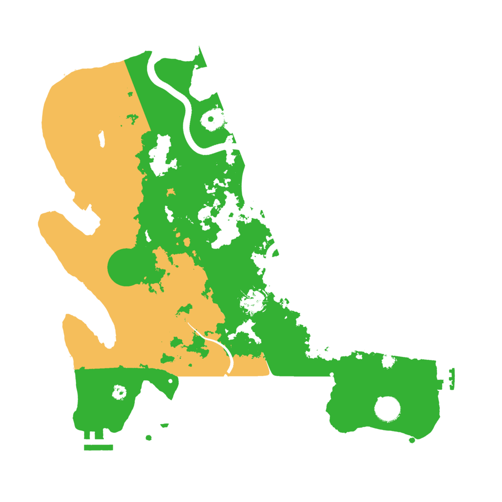 Biome Rust Map: Procedural Map, Size: 3500, Seed: 442326