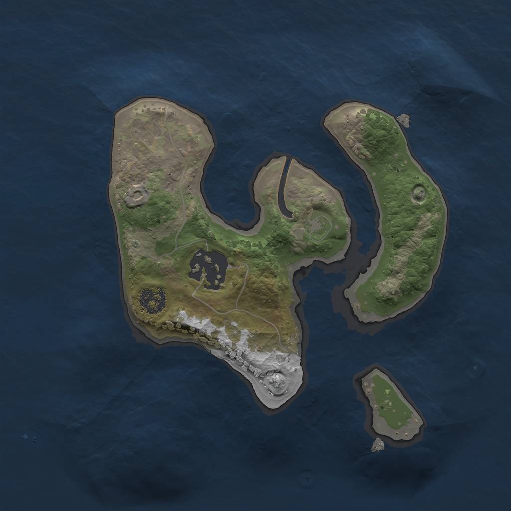 Rust Map: Procedural Map, Size: 1900, Seed: 56327, 3 Monuments