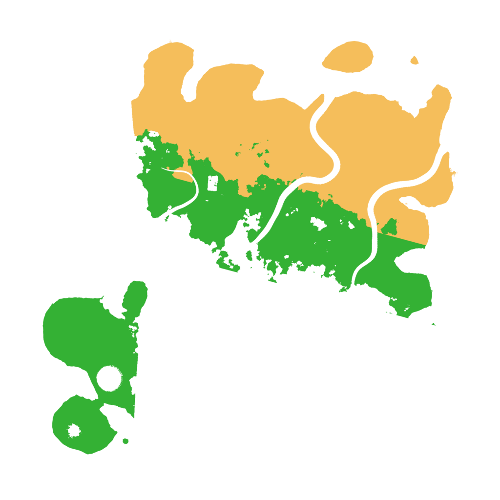 Biome Rust Map: Procedural Map, Size: 3500, Seed: 589