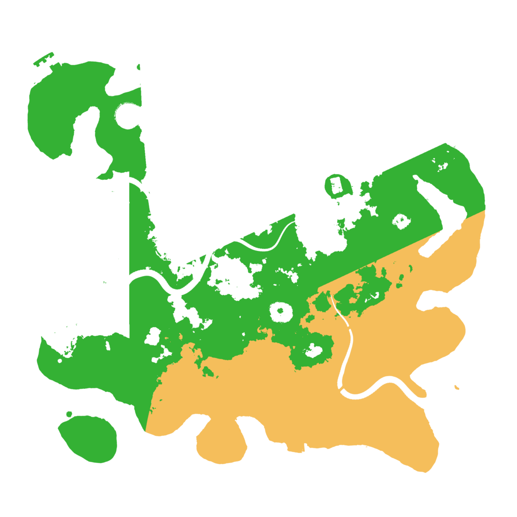Biome Rust Map: Procedural Map, Size: 3500, Seed: 878509