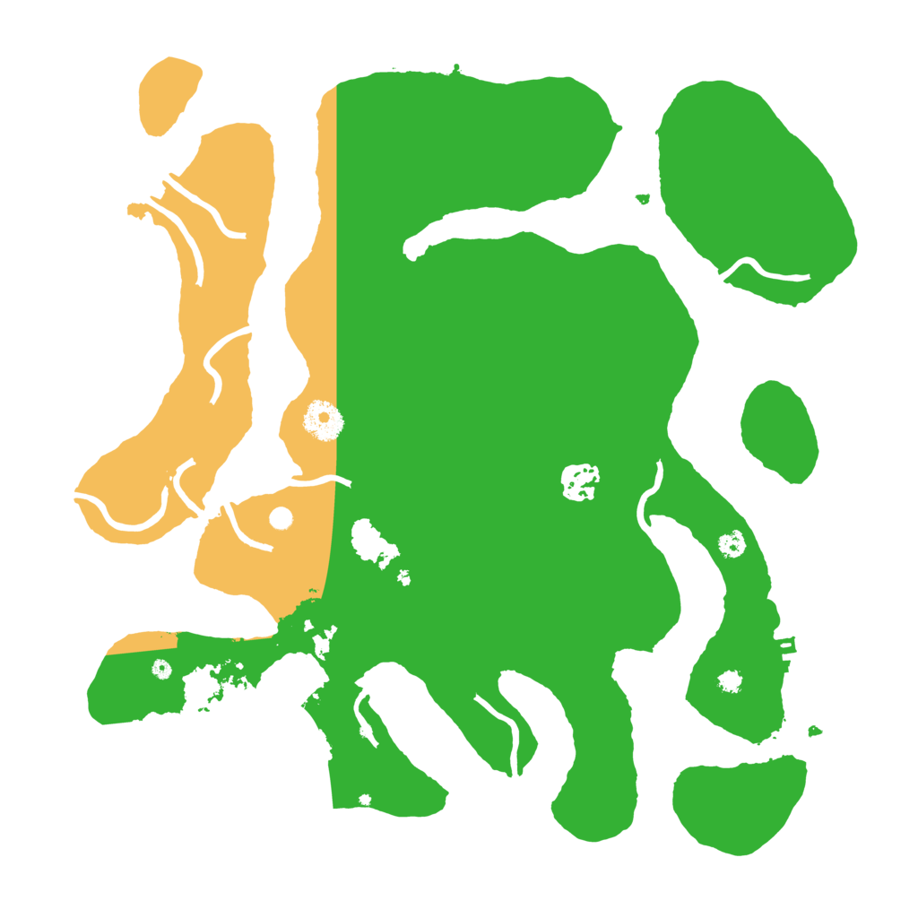 Biome Rust Map: Procedural Map, Size: 3500, Seed: 674813