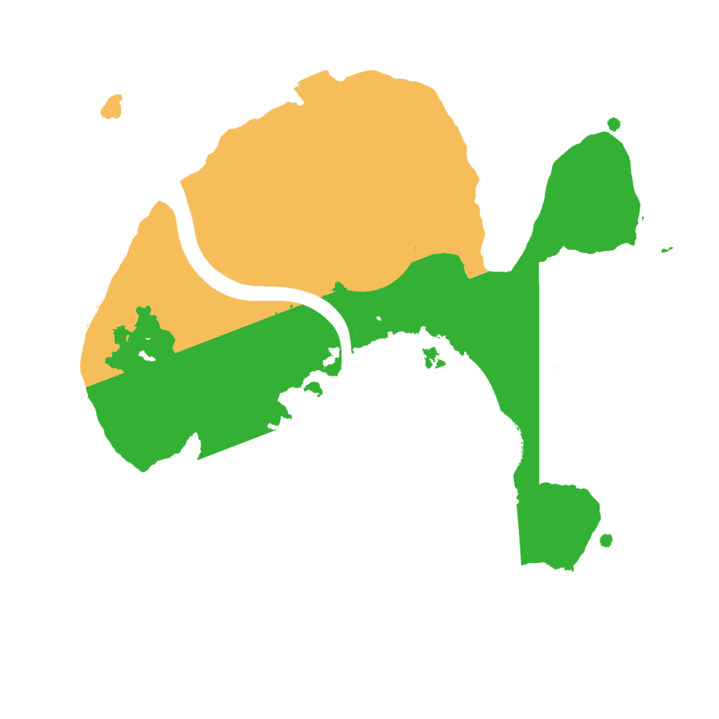 Biome Rust Map: Procedural Map, Size: 2200, Seed: 21334
