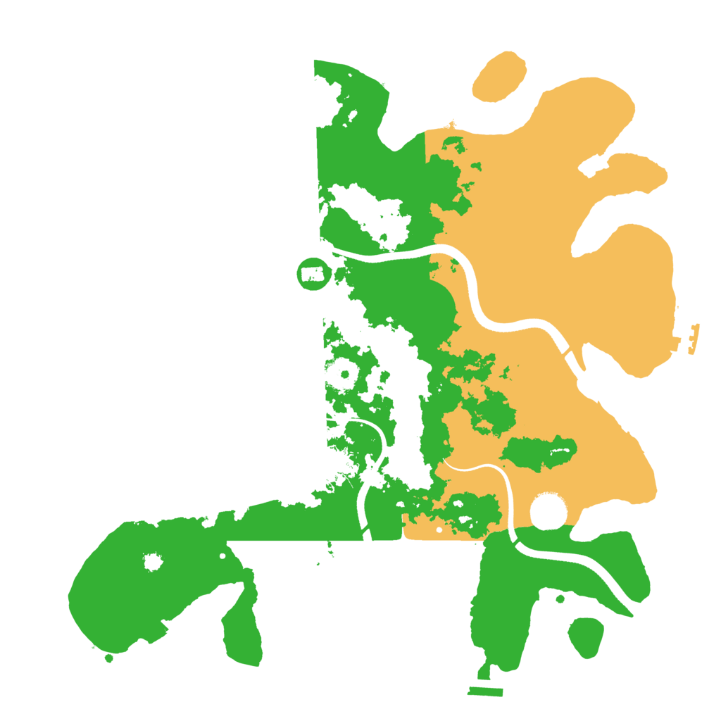Biome Rust Map: Procedural Map, Size: 3500, Seed: 1409766832