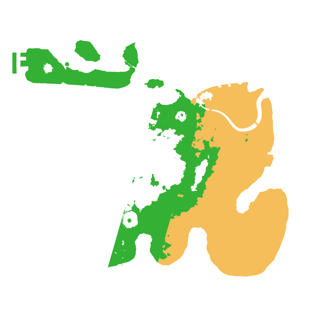 Biome Rust Map: Procedural Map, Size: 3000, Seed: 19950504