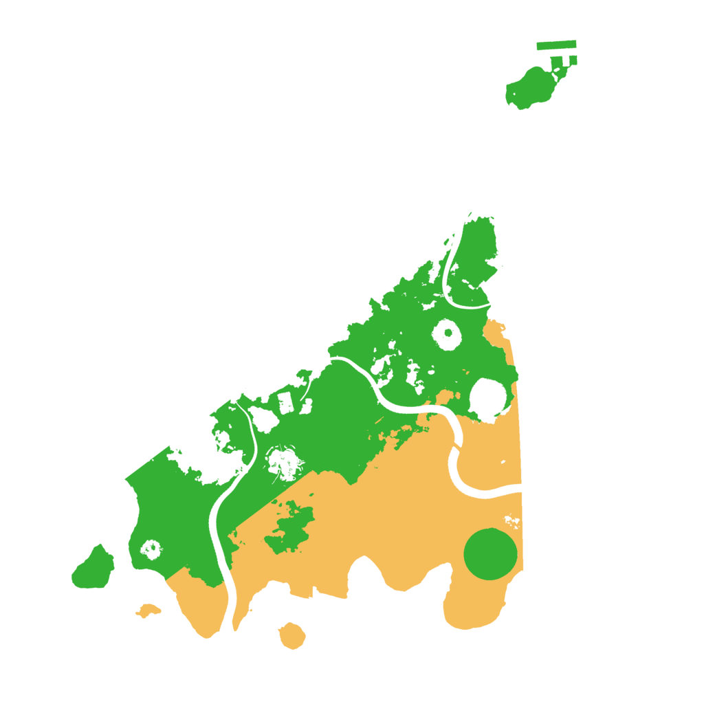 Biome Rust Map: Procedural Map, Size: 3600, Seed: 2054037687