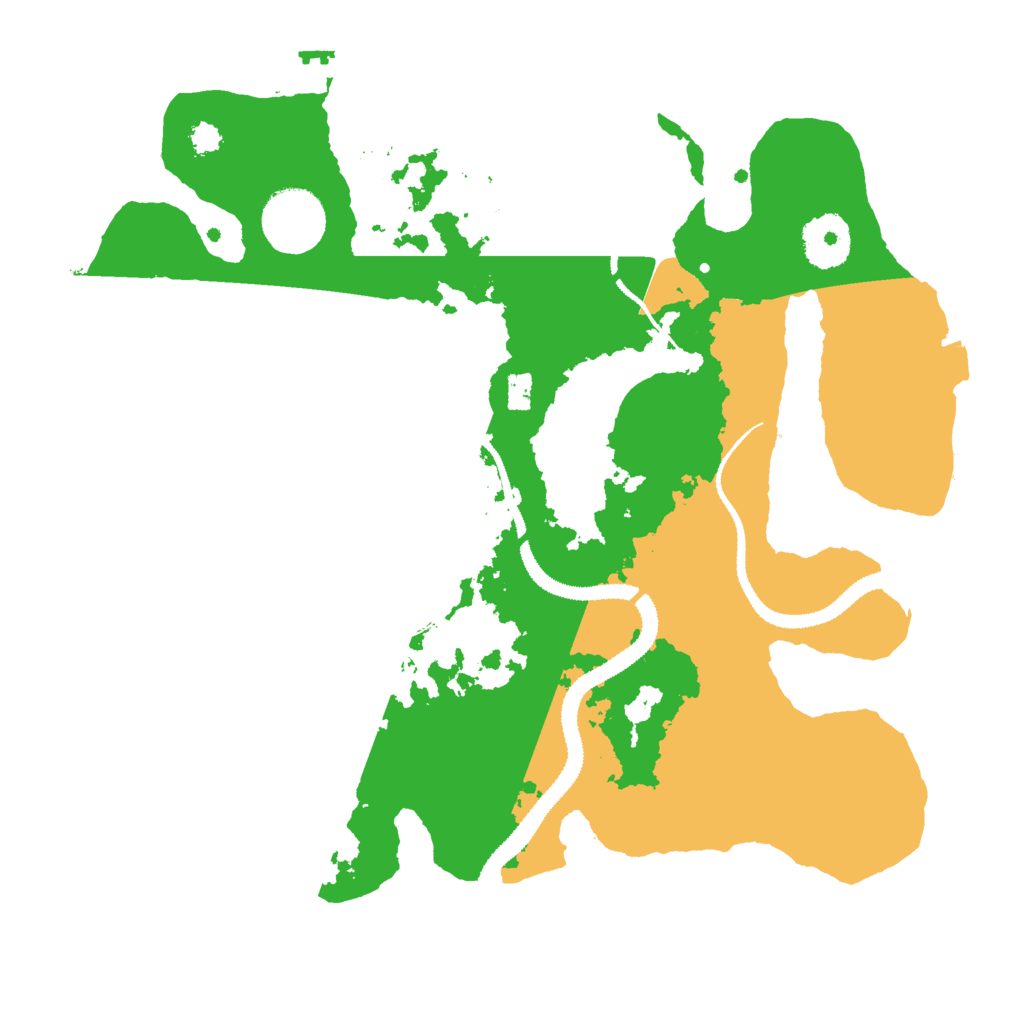 Biome Rust Map: Procedural Map, Size: 3000, Seed: 7861