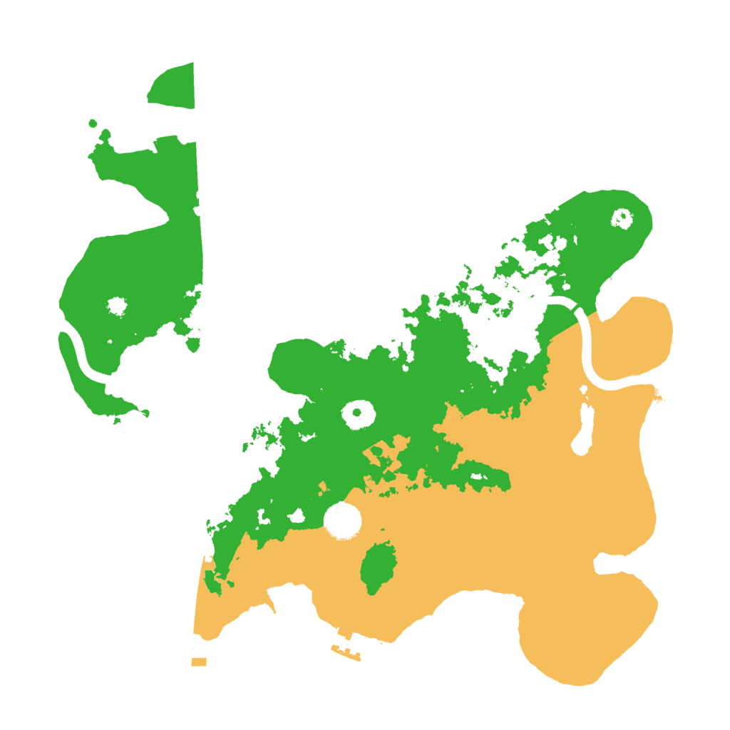 Biome Rust Map: Procedural Map, Size: 3500, Seed: 283952