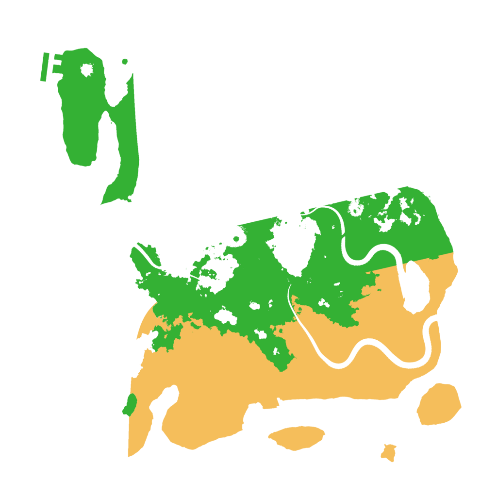 Biome Rust Map: Procedural Map, Size: 3500, Seed: 14782