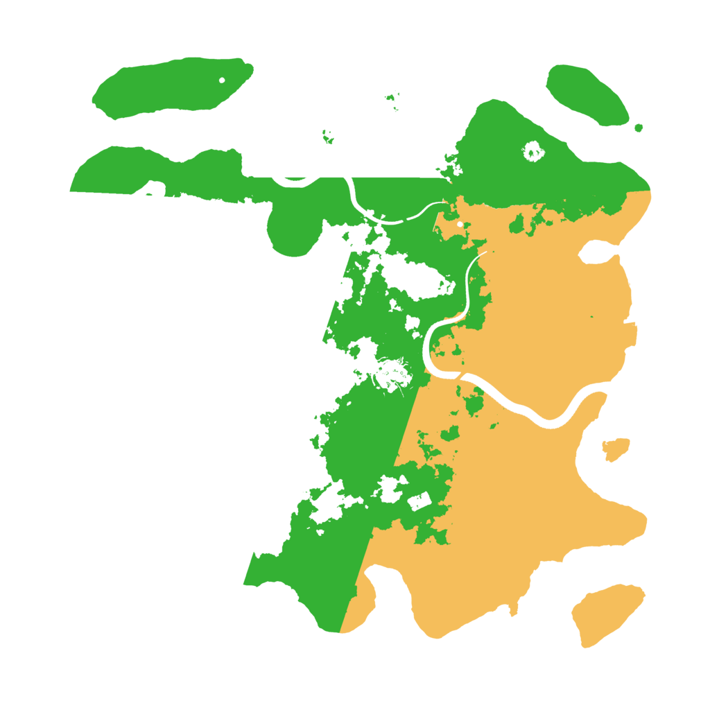 Biome Rust Map: Procedural Map, Size: 3500, Seed: 827741