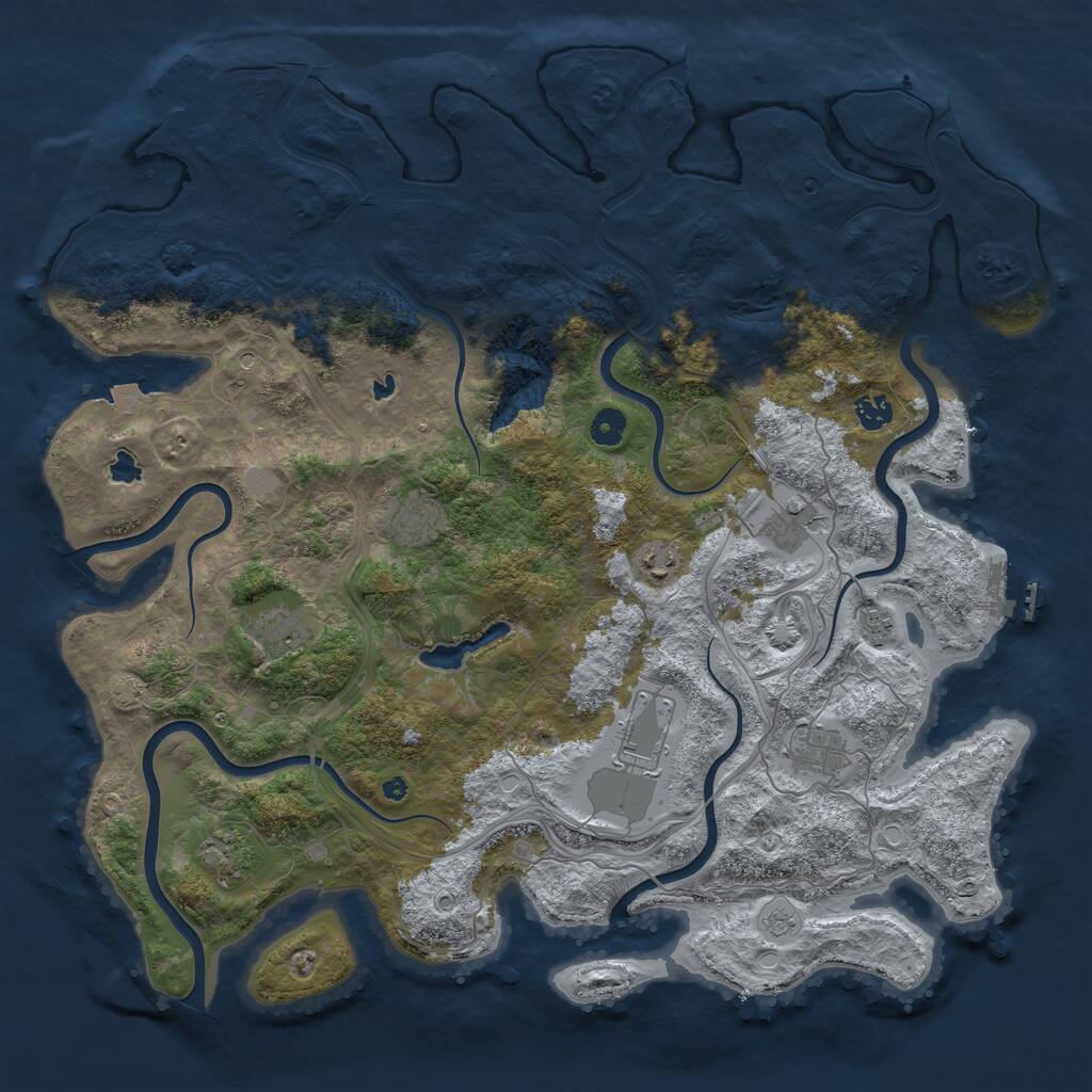 Rust Map: Procedural Map, Size: 4502, Seed: 856348555, 15 Monuments