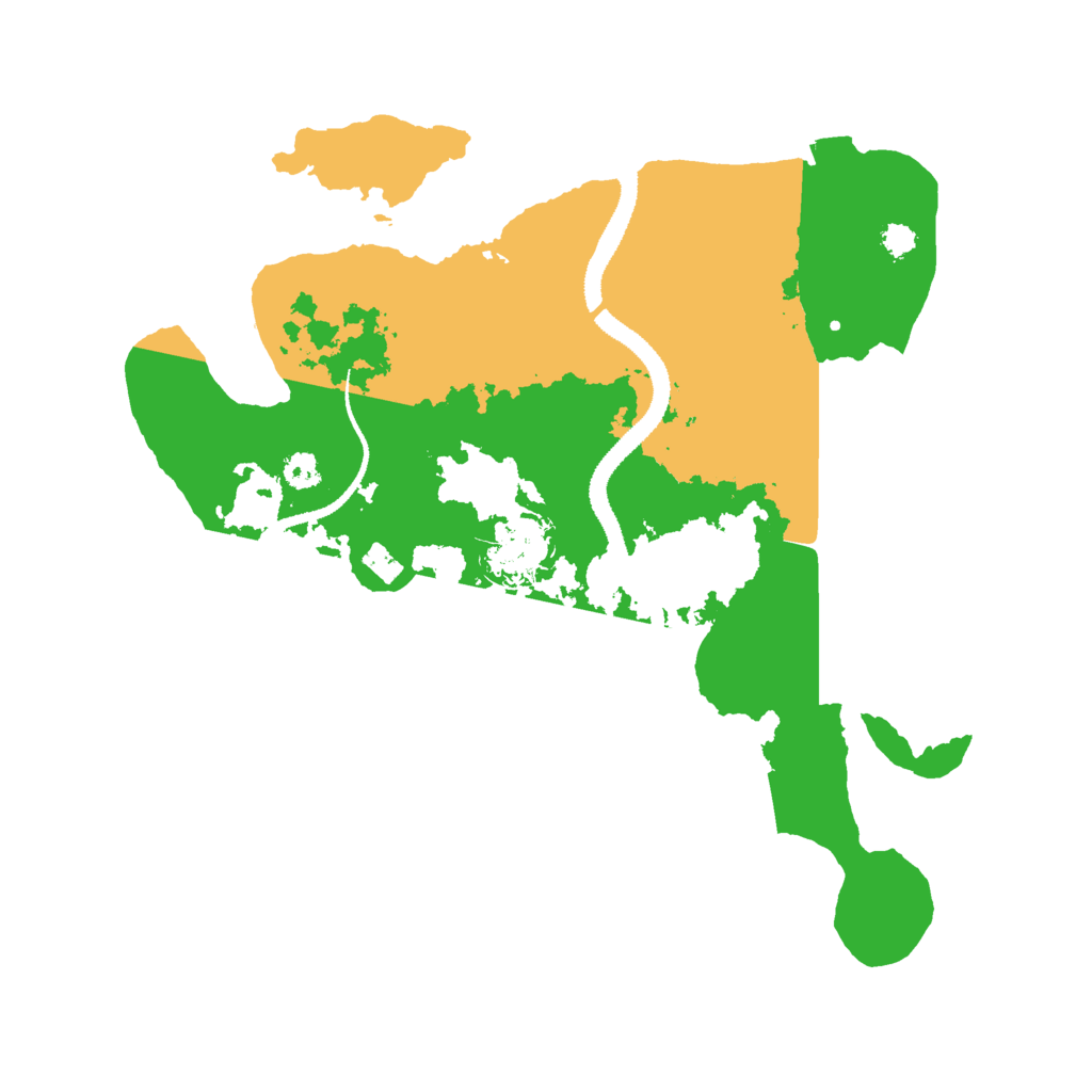 Biome Rust Map: Procedural Map, Size: 3000, Seed: 734983086