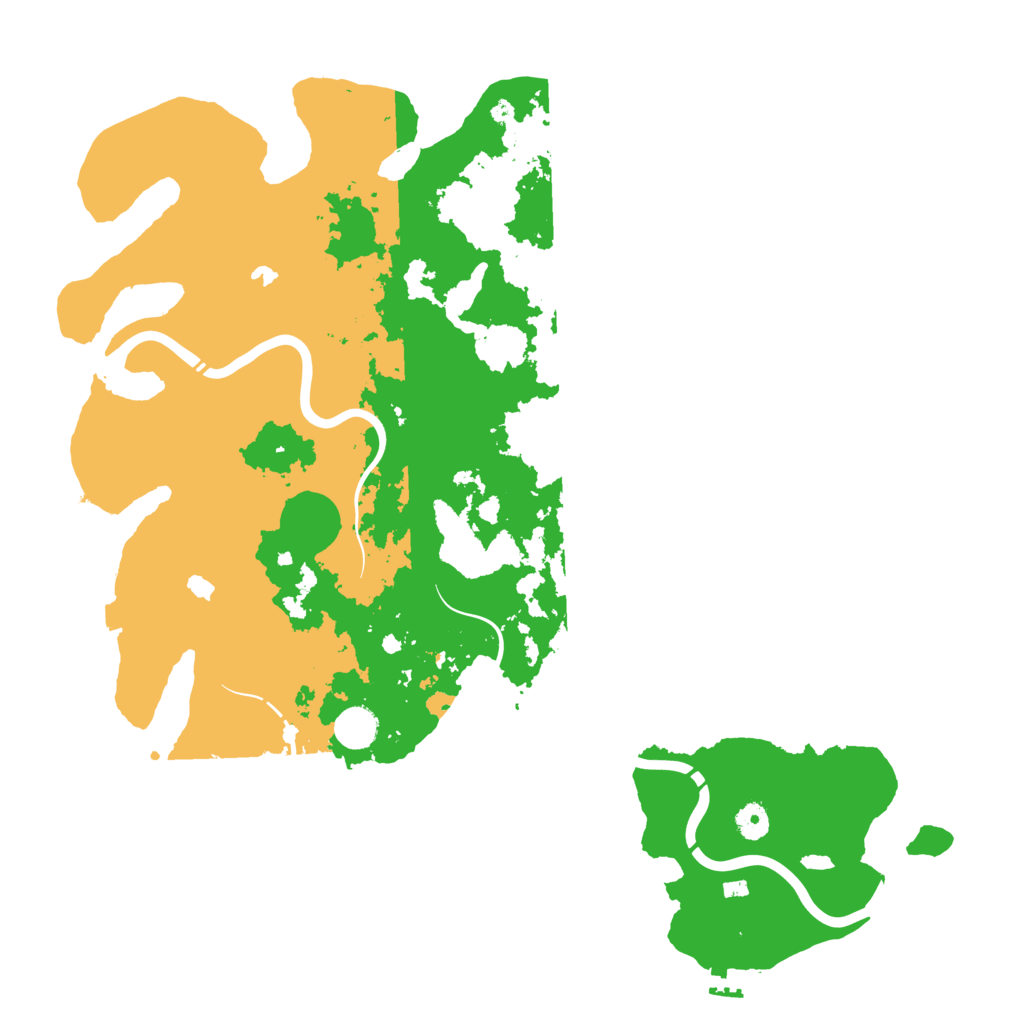Biome Rust Map: Procedural Map, Size: 4500, Seed: 145195