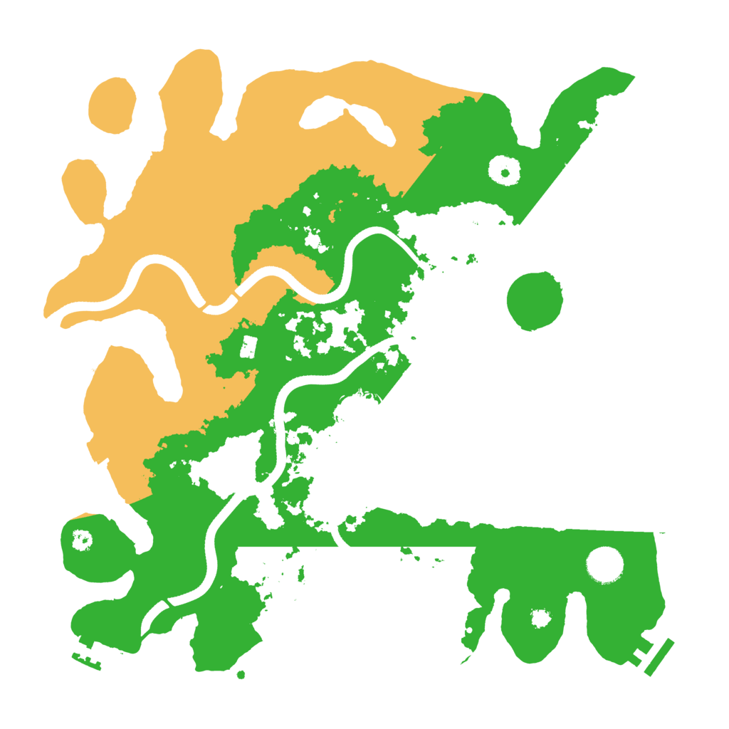 Biome Rust Map: Procedural Map, Size: 3500, Seed: 873657