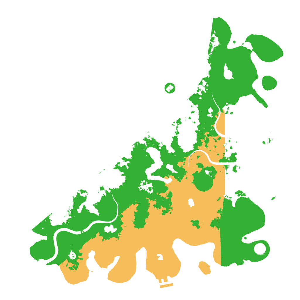 Biome Rust Map: Procedural Map, Size: 4500, Seed: 438271