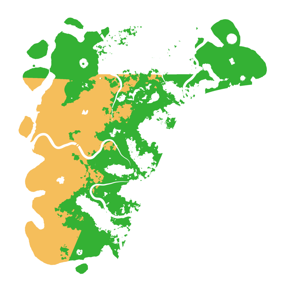 Biome Rust Map: Procedural Map, Size: 5000, Seed: 74656