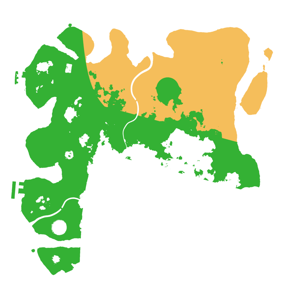 Biome Rust Map: Procedural Map, Size: 3500, Seed: 784665