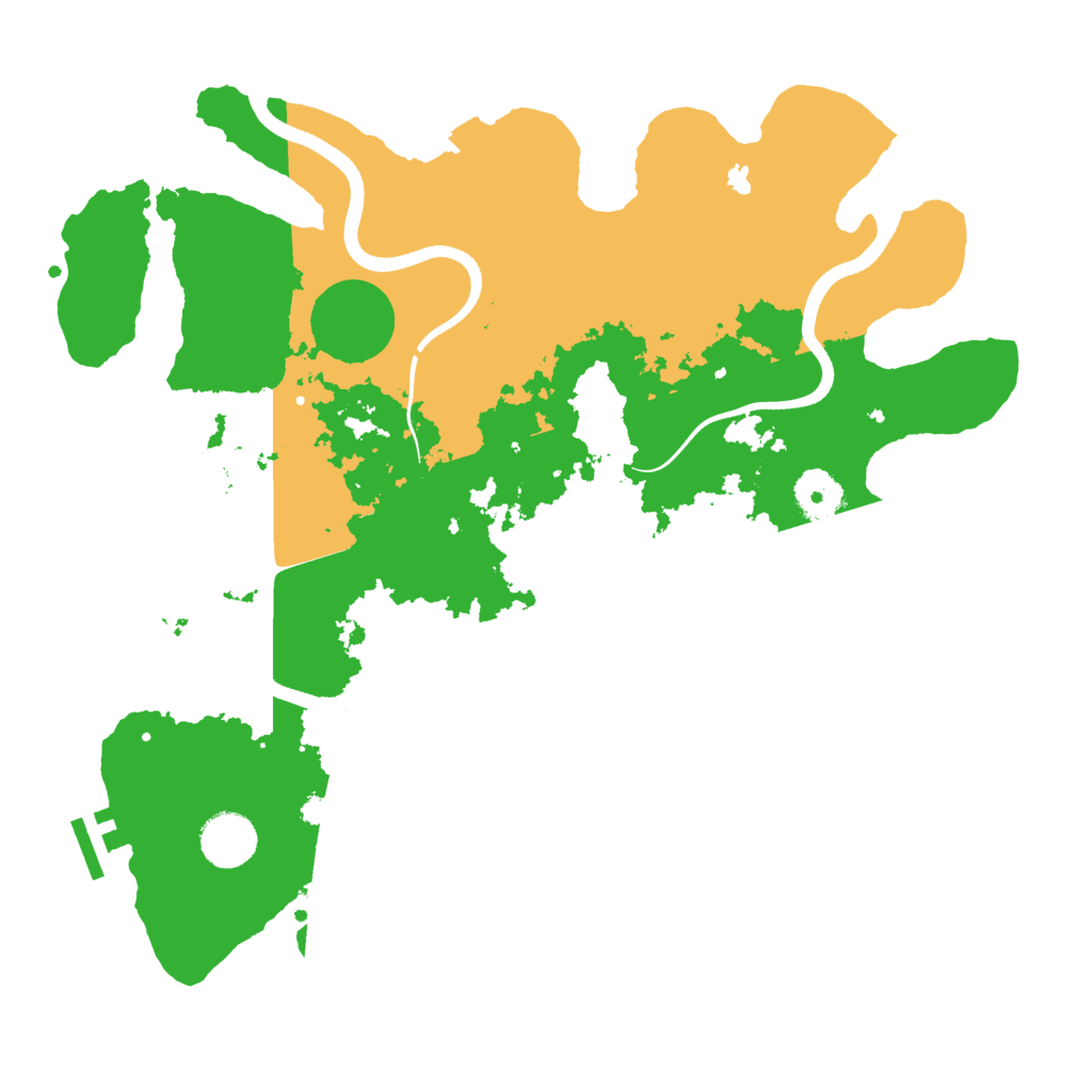 Biome Rust Map: Procedural Map, Size: 3500, Seed: 514156