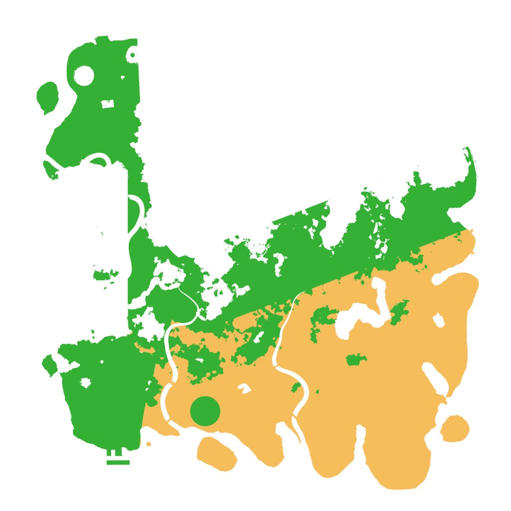 Biome Rust Map: Procedural Map, Size: 4500, Seed: 1018434
