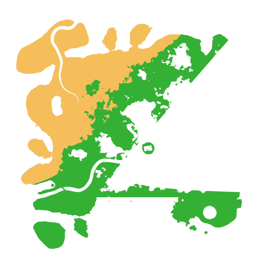 Biome Rust Map: Procedural Map, Size: 3500, Seed: 131533