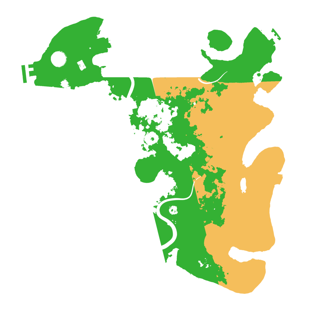 Biome Rust Map: Procedural Map, Size: 3502, Seed: 581400943