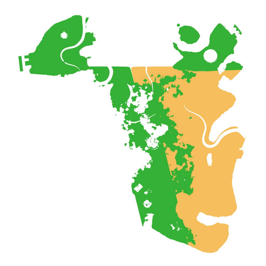 Biome Rust Map: Procedural Map, Size: 3502, Seed: 581400943