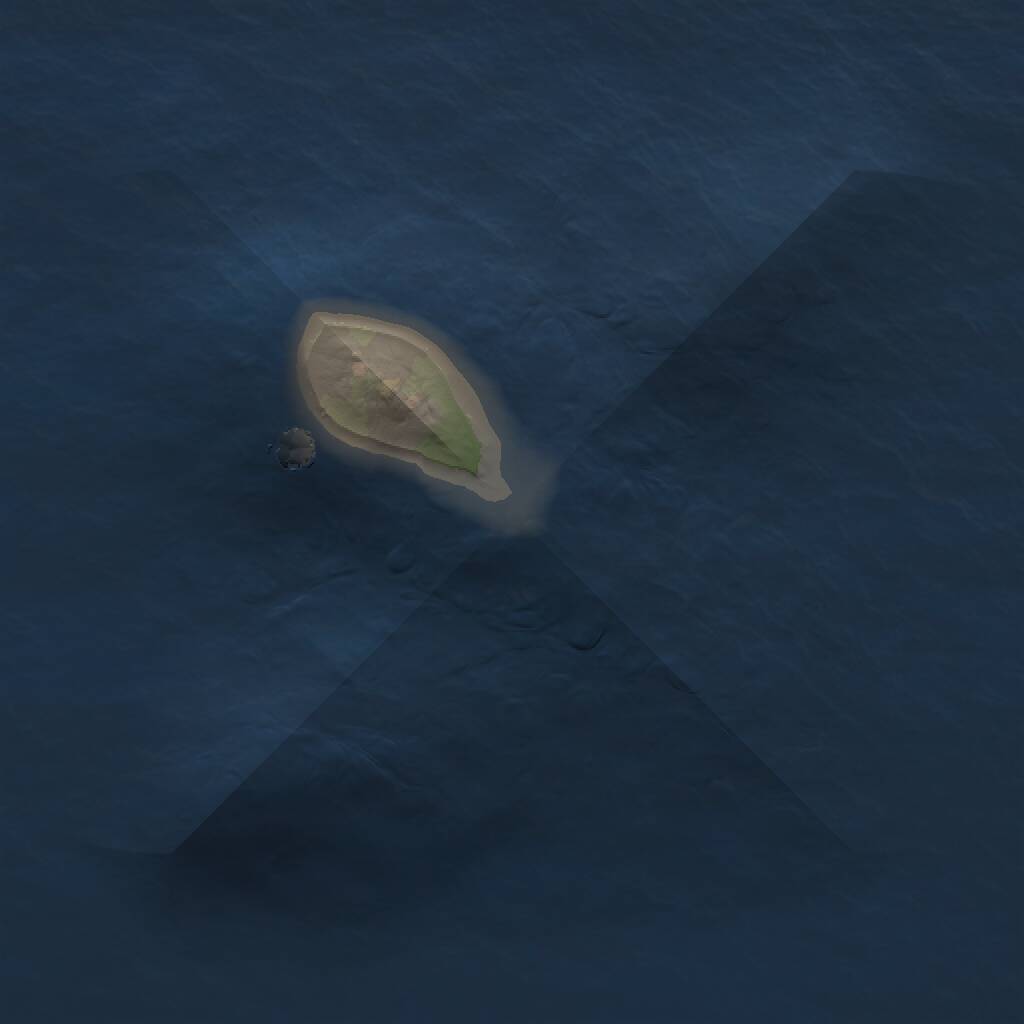 Rust Map: Procedural Map, Size: 1000, Seed: 324251788, 1 Monuments