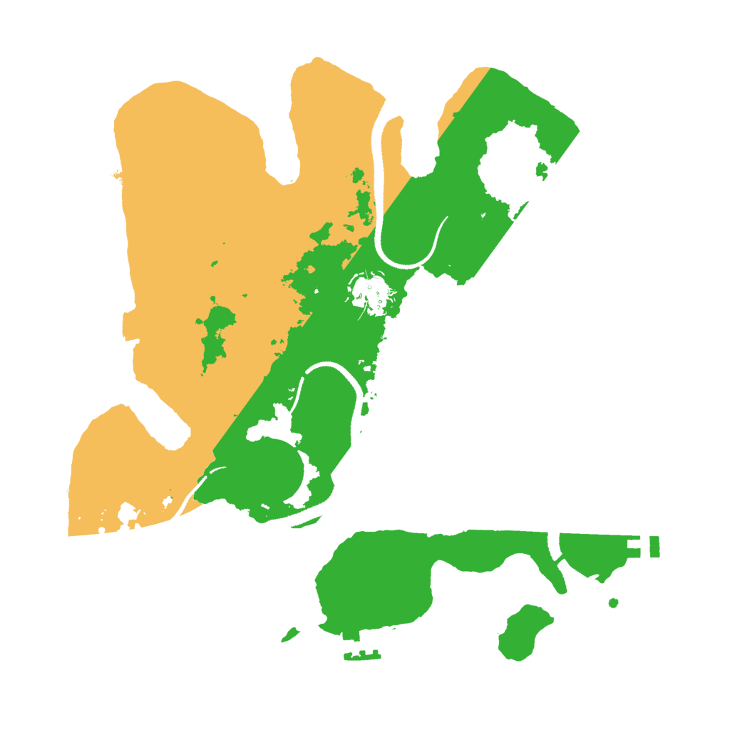 Biome Rust Map: Procedural Map, Size: 3000, Seed: 625527249