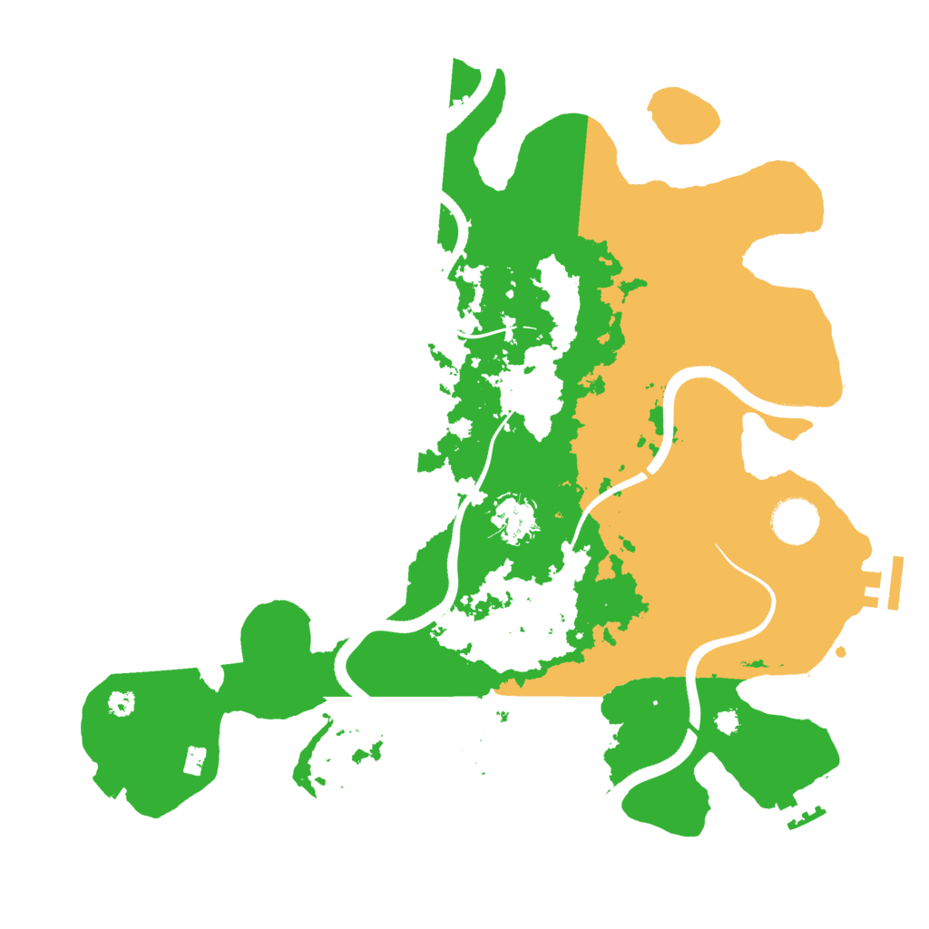Biome Rust Map: Procedural Map, Size: 3500, Seed: 737408875