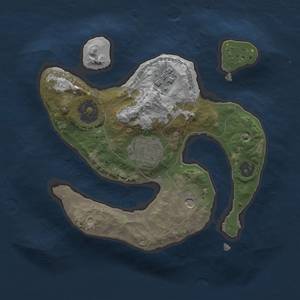 Thumbnail Rust Map: Procedural Map, Size: 2000, Seed: 123459, 5 Monuments